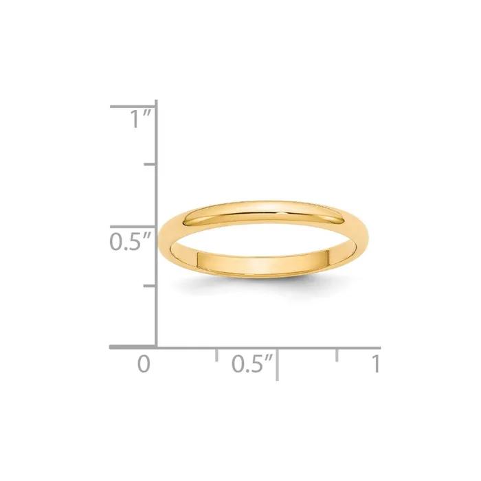 Goldia Rings Solid 14K Yellow Gold 25mm Half Round MensWomens Wedding Band Ring Size 55 Goldia Rings Solid 14K Yellow Gold 25mm Half Round MensWomens Wedding Band Ring Size 55