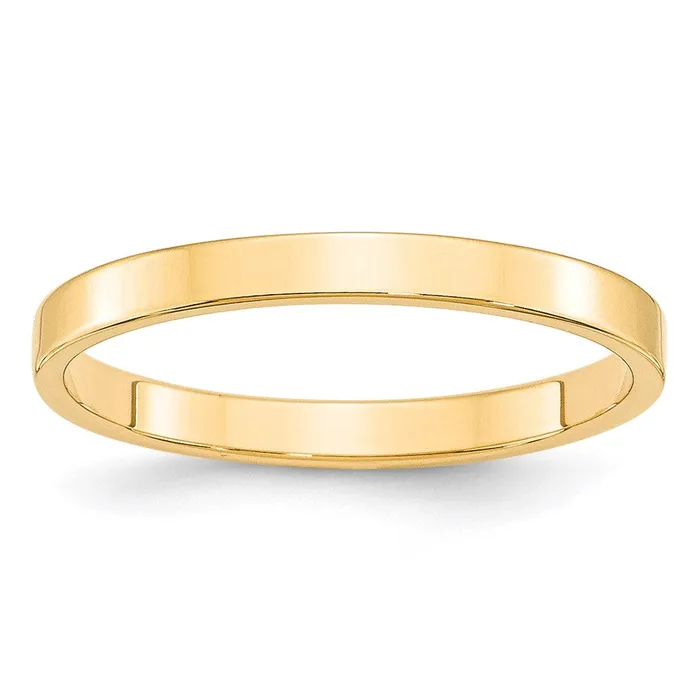 Goldia Rings Solid 14K Yellow Gold 25mm Light Weight Flat MensWomens Wedding Band Ring Size 4 Goldia Rings Solid 14K Yellow Gold 25mm Light Weight Flat MensWomens Wedding Band Ring Size 4