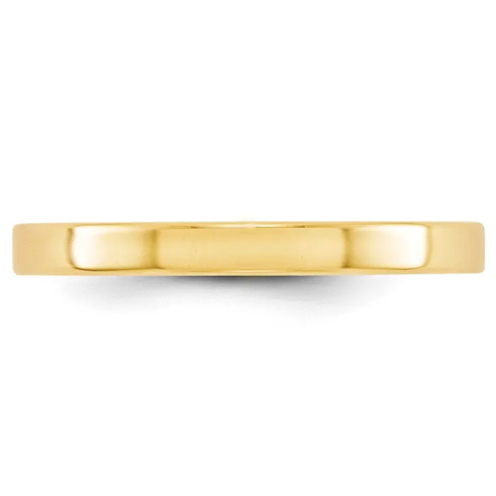 Goldia Rings Solid 14K Yellow Gold 25mm Light Weight Flat MensWomens Wedding Band Ring Size 4 Goldia Rings Solid 14K Yellow Gold 25mm Light Weight Flat MensWomens Wedding Band Ring Size 4