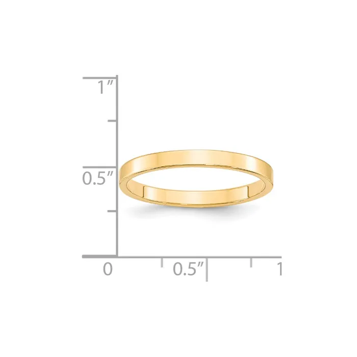 Goldia Rings Solid 14K Yellow Gold 25mm Light Weight Flat MensWomens Wedding Band Ring Size 4 Goldia Rings Solid 14K Yellow Gold 25mm Light Weight Flat MensWomens Wedding Band Ring Size 4