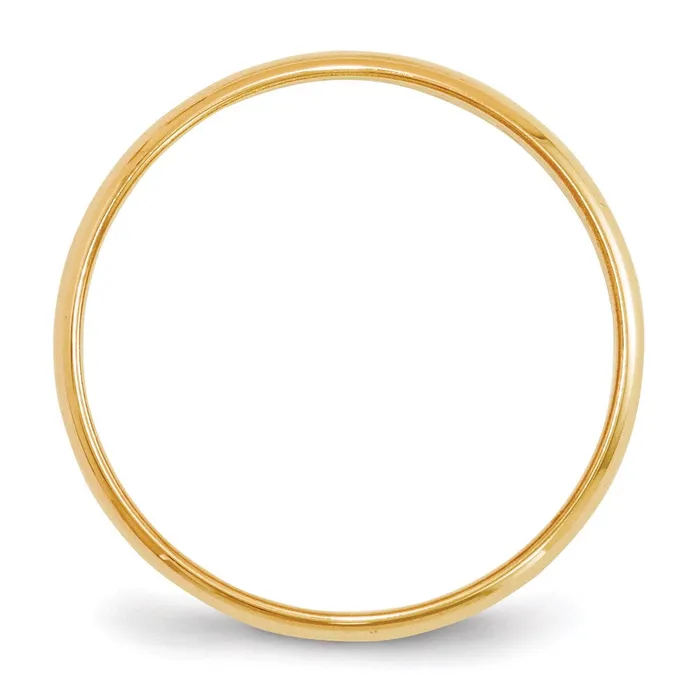 Goldia Rings Solid 14K Yellow Gold 2mm Light Weight Half Round MensWomens Wedding Band Ring Size 10 Goldia Rings Solid 14K Yellow Gold 2mm Light Weight Half Round MensWomens Wedding Band Ring Size 10