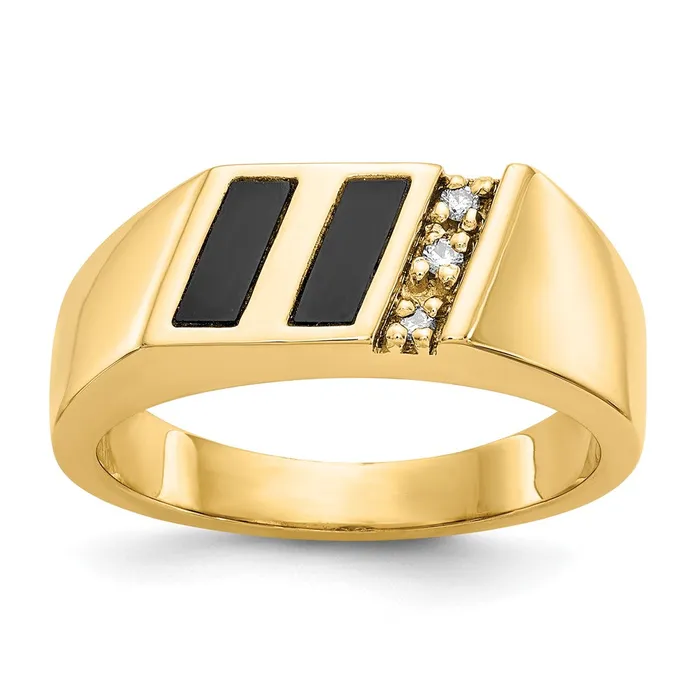 Goldia Rings Solid 14k Yellow Gold AA Dia Ring