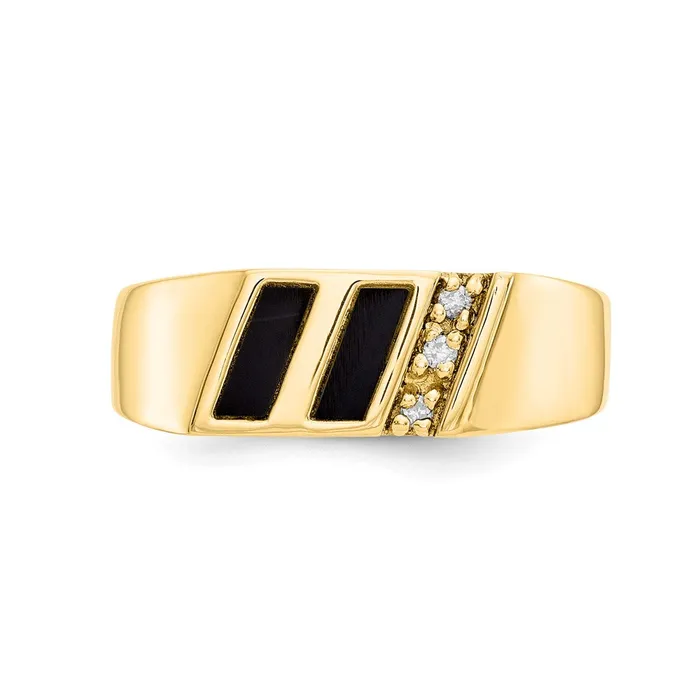 Goldia Rings Solid 14k Yellow Gold AA Dia Ring