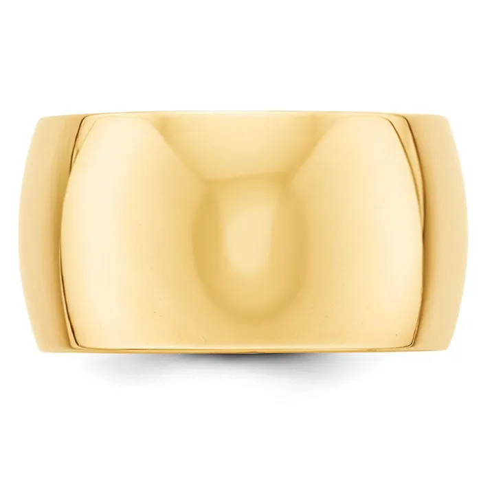 Goldia Rings Solid 18K Yellow Gold 12mm Half Round MensWomens Wedding Band Ring Size 55 Goldia Rings Solid 18K Yellow Gold 12mm Half Round MensWomens Wedding Band Ring Size 55