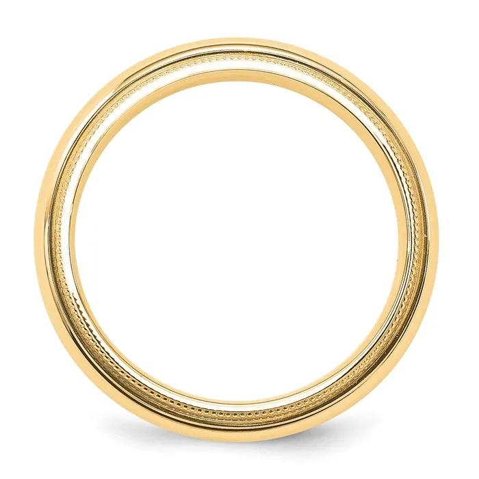 Goldia Rings Solid 18K Yellow Gold 5mm Milgrain Comfort Wedding MensWomens Wedding Band Ring Size 5 Goldia Rings Solid 18K Yellow Gold 5mm Milgrain Comfort Wedding MensWomens Wedding Band Ring Size 5