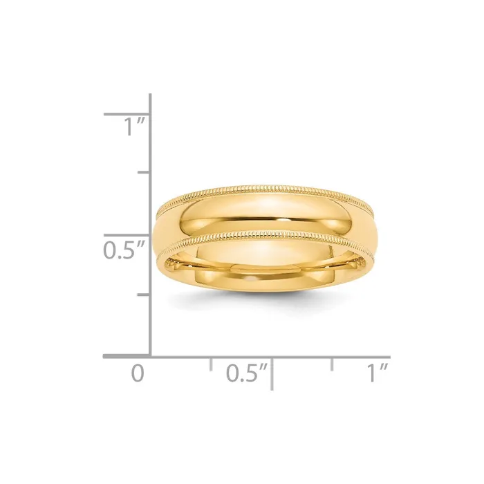 Goldia Rings Solid 18K Yellow Gold 6mm Milgrain Comfort Wedding MensWomens Wedding Band Ring Size 7 Goldia Rings Solid 18K Yellow Gold 6mm Milgrain Comfort Wedding MensWomens Wedding Band Ring Size 7