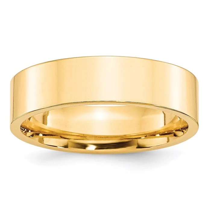 Goldia Rings Solid 18K Yellow Gold 6mm Standard Flat Comfort Fit MensWomens Wedding Band Ring Size 135 Goldia Rings Solid 18K Yellow Gold 6mm Standard Flat Comfort Fit MensWomens Wedding Band Ring Size 135