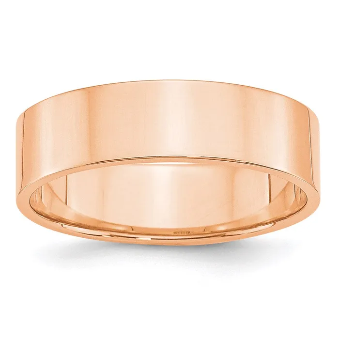 Goldia Rings Solid 18K Yellow Gold Rose Gold 6mm Light Weight Flat MensWomens Wedding Band Ring Size 65 Goldia Rings Solid 18K Yellow Gold Rose Gold 6mm Light Weight Flat MensWomens Wedding Band Ring Size 65
