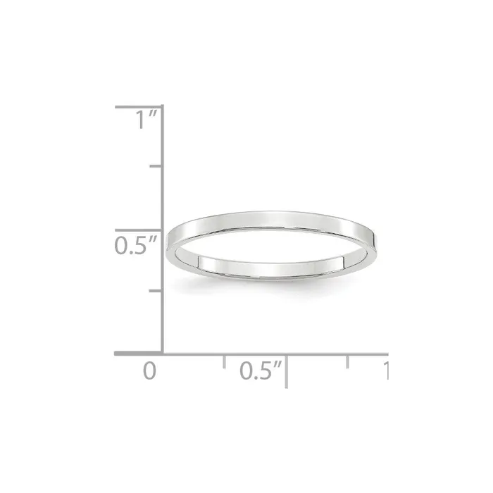 Goldia Solid 10K White Gold 2mm Light Weight Flat MensWomens Wedding Band Ring Size 85 Rings Goldia Solid 10K White Gold 2mm Light Weight Flat MensWomens Wedding Band Ring Size 85 Rings