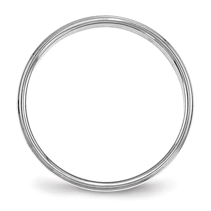 Goldia Solid 10K White Gold 4mm Flat with Step Edge MensWomens Wedding Band Ring Size 11 Rings Goldia Solid 10K White Gold 4mm Flat with Step Edge MensWomens Wedding Band Ring Size 11 Rings