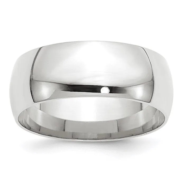 Goldia Solid 10K White Gold 8mm Light Weight Comfort Fit MensWomens Wedding Band Ring Size 5 Rings Goldia Solid 10K White Gold 8mm Light Weight Comfort Fit MensWomens Wedding Band Ring Size 5 Rings