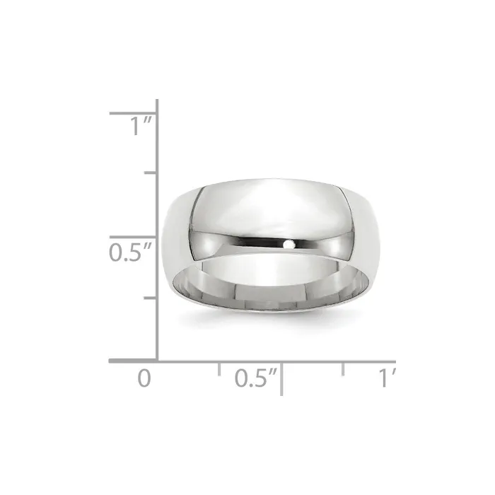 Goldia Solid 10K White Gold 8mm Light Weight Comfort Fit MensWomens Wedding Band Ring Size 5 Rings Goldia Solid 10K White Gold 8mm Light Weight Comfort Fit MensWomens Wedding Band Ring Size 5 Rings
