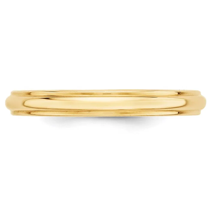 Goldia Solid 10K Yellow Gold 3mm Half Round with Edge MensWomens Wedding Band Ring Size 4 Rings Goldia Solid 10K Yellow Gold 3mm Half Round with Edge MensWomens Wedding Band Ring Size 4 Rings