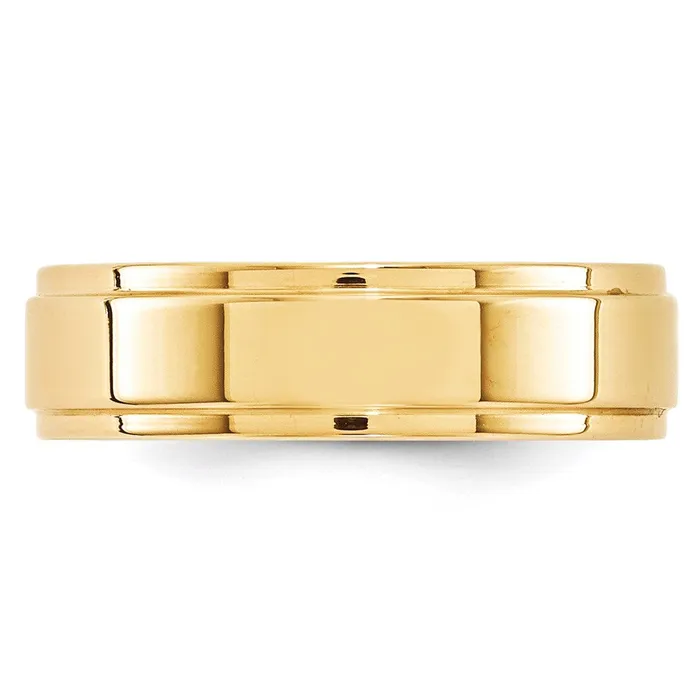 Goldia Solid 10K Yellow Gold 6mm Flat with Step Edge MensWomens Wedding Band Ring Size 85 Rings Goldia Solid 10K Yellow Gold 6mm Flat with Step Edge MensWomens Wedding Band Ring Size 85 Rings