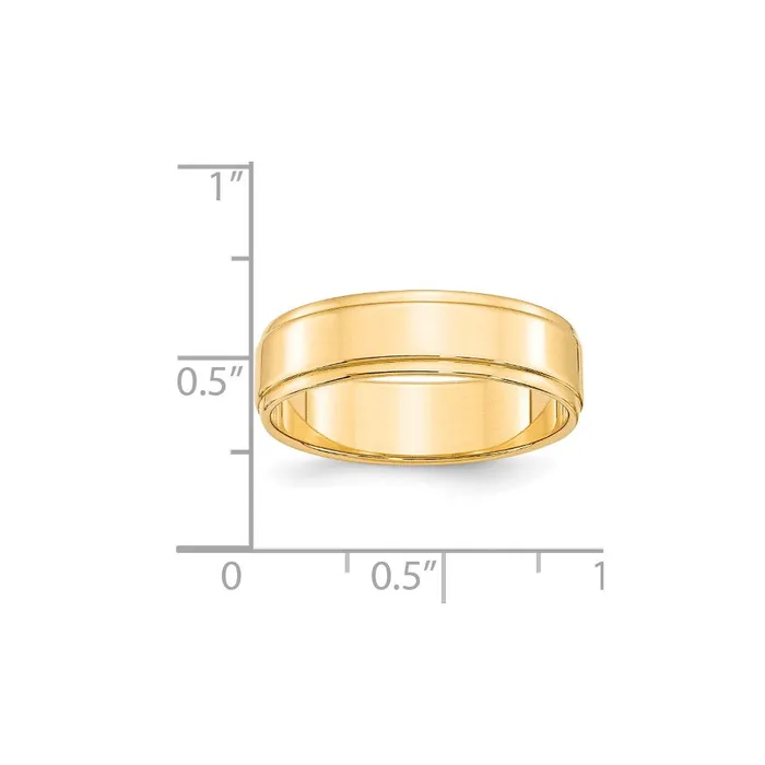 Goldia Solid 10K Yellow Gold 6mm Flat with Step Edge MensWomens Wedding Band Ring Size 85 Rings Goldia Solid 10K Yellow Gold 6mm Flat with Step Edge MensWomens Wedding Band Ring Size 85 Rings
