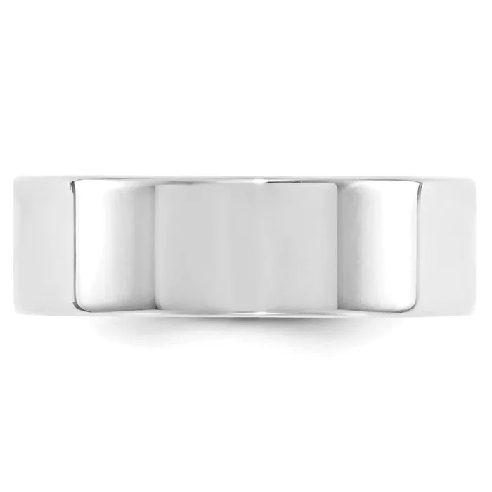 Goldia Solid 14K White Gold 7mm Standard Flat Comfort Fit MensWomens Wedding Band Ring Size 9 Rings Goldia Solid 14K White Gold 7mm Standard Flat Comfort Fit MensWomens Wedding Band Ring Size 9 Rings