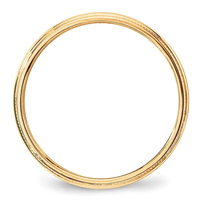 Goldia Solid 14K Yellow Gold 3mm Light Weight Milgrain Half Round MensWomens Wedding Band Ring Size 11 Rings Goldia Solid 14K Yellow Gold 3mm Light Weight Milgrain Half Round MensWomens Wedding Band Ring Size 11 Rings