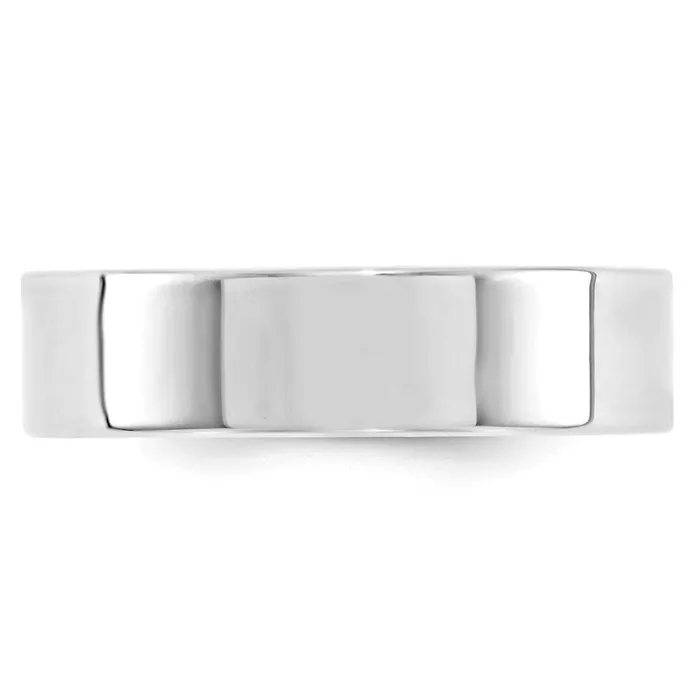 Goldia Solid 18K White Gold 6mm Standard Flat Comfort Fit MensWomens Wedding Band Ring Size 7 Rings Goldia Solid 18K White Gold 6mm Standard Flat Comfort Fit MensWomens Wedding Band Ring Size 7 Rings