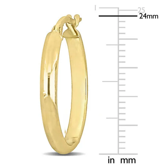JMS always Earrings Original AMOUR 24mm Hoop Earrings In 14K Yellow Gold