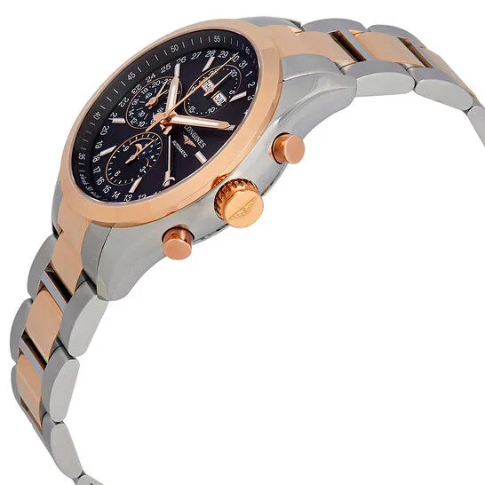 JMS always Earrings Original Longines Conquest Classic Black Dial Chronograph Stainless Steel and 18K Rose Gold Mens Watch L27985527 JMS always Earrings Original Longines Conquest Classic Black Dial Chronograph Stainless Steel and 18K Rose Gold Mens Watch L27985527
