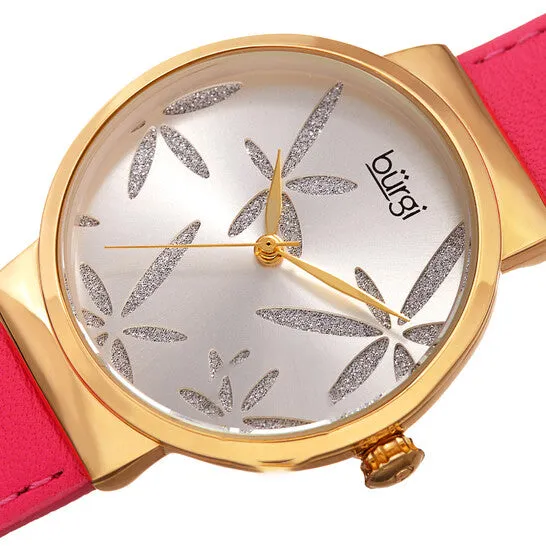 JMS always Original Burgi Sparkling Flower Quartz Silver Dial Ladies Watch BUR191PK Watches JMS always Original Burgi Sparkling Flower Quartz Silver Dial Ladies Watch BUR191PK Watches