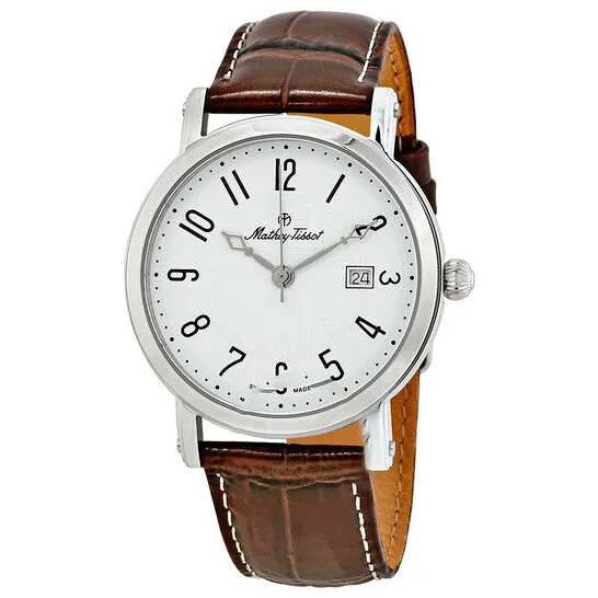 JMS always Original MatheyTissot City White Dial Brown Leather Mens Watch H611251AG Watches JMS always Original MatheyTissot City White Dial Brown Leather Mens Watch H611251AG Watches