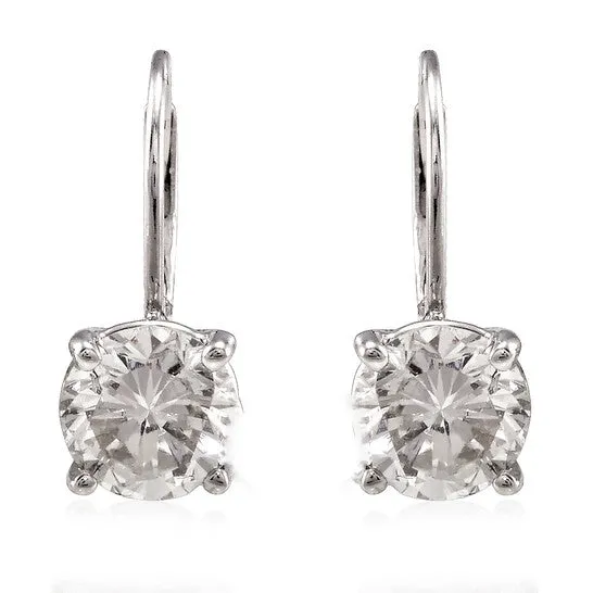 JMS always Original Maulijewels 150 Carat Natural White Diamonds Dangle Style Earrings In 14k White Gold With Lever Back JK I2I3 Earrings JMS always Original Maulijewels 150 Carat Natural White Diamonds Dangle Style Earrings In 14k White Gold With Lever Back JK I2I3 Earrings