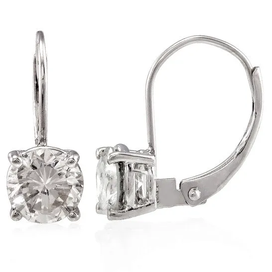 JMS always Original Maulijewels 150 Carat Natural White Diamonds Dangle Style Earrings In 14k White Gold With Lever Back JK I2I3 Earrings JMS always Original Maulijewels 150 Carat Natural White Diamonds Dangle Style Earrings In 14k White Gold With Lever Back JK I2I3 Earrings
