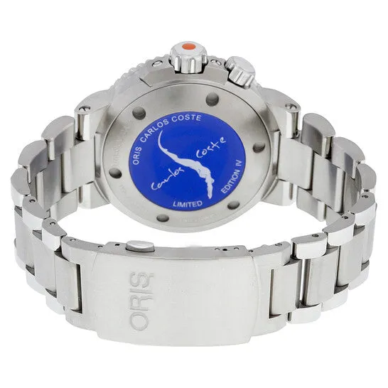 JMS always Original Oris Aquis Carlos Coste Automatic Black Dial Watch 74377097184SET Watches JMS always Original Oris Aquis Carlos Coste Automatic Black Dial Watch 74377097184SET Watches