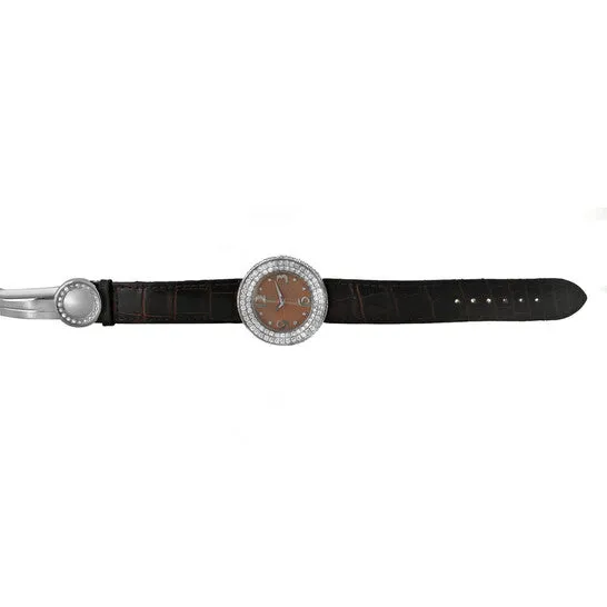 JMS always Original Preowned Corum Full Moon Quartz Diamond Brown Dial Ladies Watch 2484069 Watches JMS always Original Preowned Corum Full Moon Quartz Diamond Brown Dial Ladies Watch 2484069 Watches