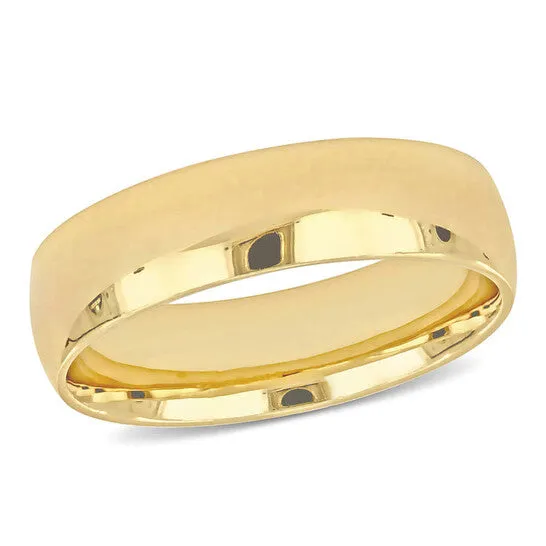 JMS always Rings Original Amour 6mm Polished Finish Wedding Band in 14k Yellow Gold JMS always Rings Original Amour 6mm Polished Finish Wedding Band in 14k Yellow Gold