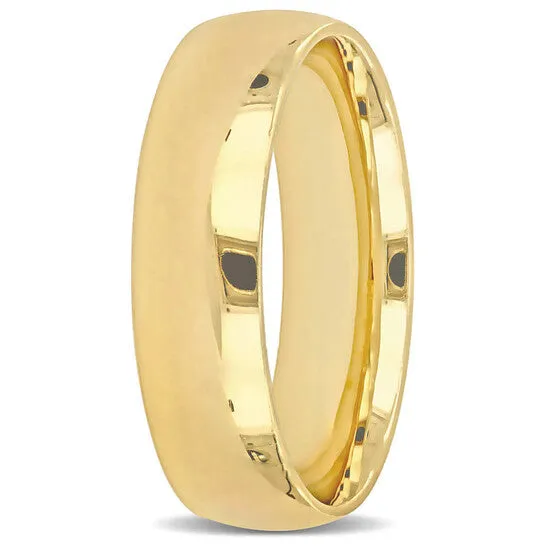 JMS always Rings Original Amour 6mm Polished Finish Wedding Band in 14k Yellow Gold JMS always Rings Original Amour 6mm Polished Finish Wedding Band in 14k Yellow Gold