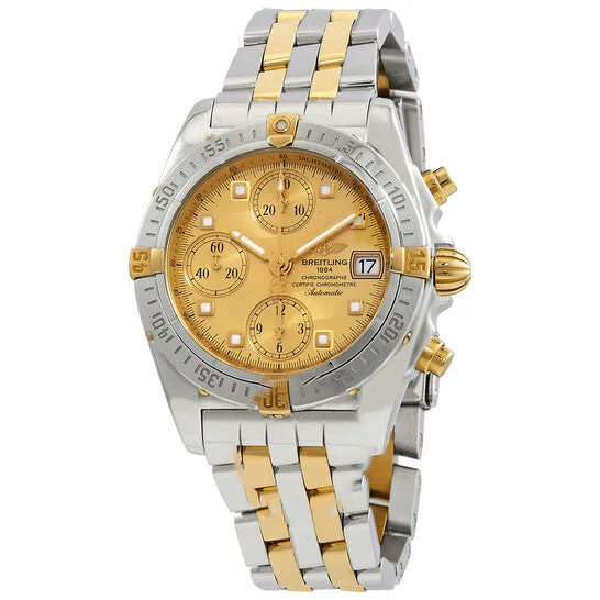 JMS always Rings Original Breitling Chrono Cockpit Chronograph Automatic Gold Dial Mens Two Tone Watch B1335812H505361D JMS always Rings Original Breitling Chrono Cockpit Chronograph Automatic Gold Dial Mens Two Tone Watch B1335812H505361D