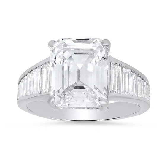 JMS always Rings Original Kylie Harper Sterling Silver Emeraldcut Cubic Zirconia CZ Statement Ring JMS always Rings Original Kylie Harper Sterling Silver Emeraldcut Cubic Zirconia CZ Statement Ring