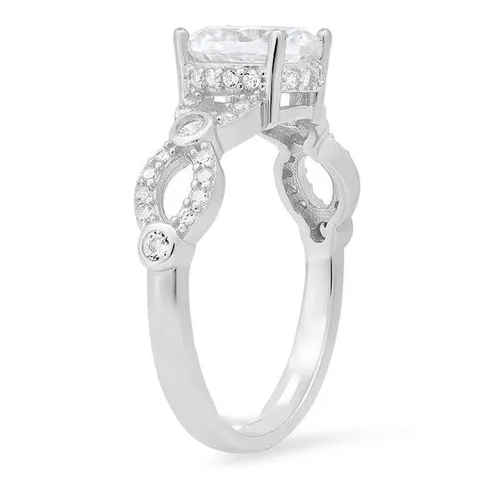 JMS always Rings Original Kylie Harper Sterling Silver Roundcut Cubic Zirconia CZ Ring JMS always Rings Original Kylie Harper Sterling Silver Roundcut Cubic Zirconia CZ Ring