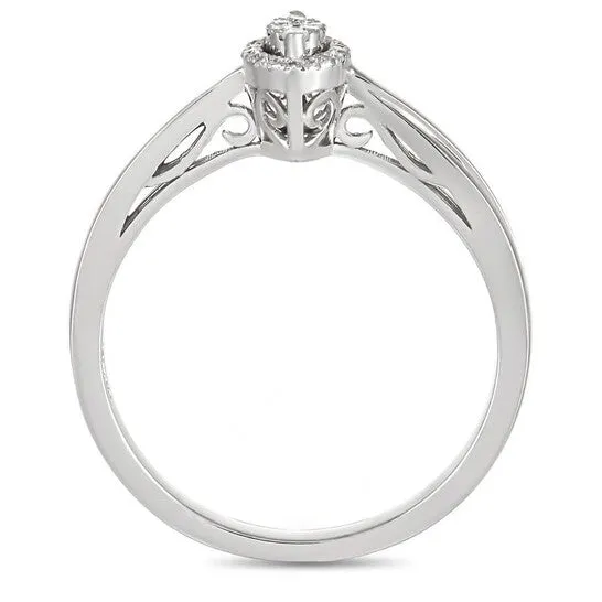 JMS always Rings Original LB Exclusive 14K White Gold 010 ct Diamond Ring JMS always Rings Original LB Exclusive 14K White Gold 010 ct Diamond Ring