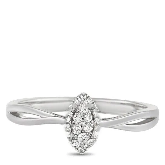 JMS always Rings Original LB Exclusive 14K White Gold 010 ct Diamond Ring JMS always Rings Original LB Exclusive 14K White Gold 010 ct Diamond Ring
