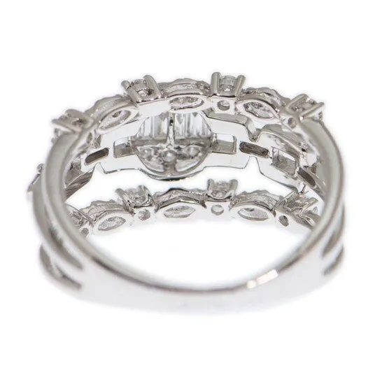 JMS always Rings Original New J Collection Fine Jewellery Ring W Diamond26 Rddi 050 Ct8 Bagdibag 018 Ct18kw 475 Gm 18kt White Gold Silver JMS always Rings Original New J Collection Fine Jewellery Ring W Diamond26 Rddi 050 Ct8 Bagdibag 018 Ct18kw 475 Gm 18kt White Gold Silver