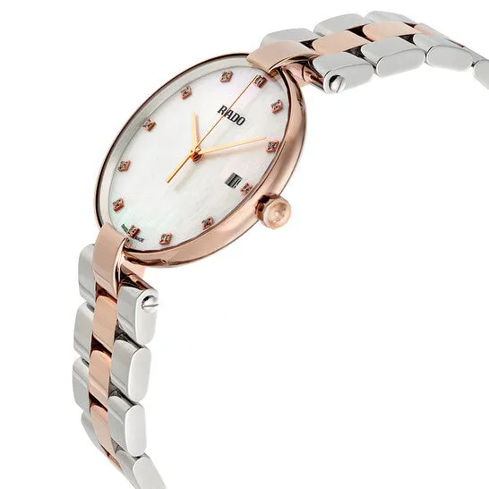 JMS always Rings Original Rado Coupole White Mother of Pearl Dial Twotone Ladies Watch R22853924 JMS always Rings Original Rado Coupole White Mother of Pearl Dial Twotone Ladies Watch R22853924