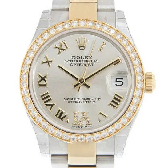 JMS always Rings Original Rolex Datejust Lady 31 Diamond Silvertone Dial Ladies Watch 278383 GRDO JMS always Rings Original Rolex Datejust Lady 31 Diamond Silvertone Dial Ladies Watch 278383 GRDO