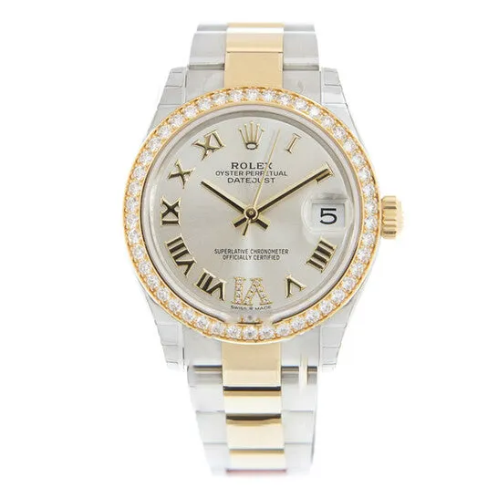 JMS always Rings Original Rolex Datejust Lady 31 Diamond Silvertone Dial Ladies Watch 278383 GRDO JMS always Rings Original Rolex Datejust Lady 31 Diamond Silvertone Dial Ladies Watch 278383 GRDO