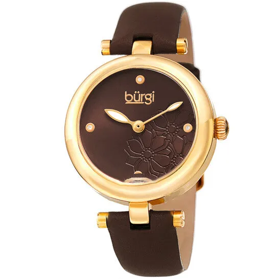 JMS always Watches Original Burgi Flower Marker Quartz Ladies Watch BUR197BR JMS always Watches Original Burgi Flower Marker Quartz Ladies Watch BUR197BR