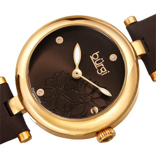 JMS always Watches Original Burgi Flower Marker Quartz Ladies Watch BUR197BR JMS always Watches Original Burgi Flower Marker Quartz Ladies Watch BUR197BR