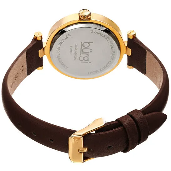 JMS always Watches Original Burgi Flower Marker Quartz Ladies Watch BUR197BR JMS always Watches Original Burgi Flower Marker Quartz Ladies Watch BUR197BR