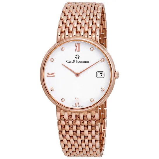 JMS always Watches Original Carl F Bucherer Adamavi Diamond 18kt Rose Gold White Dial Ladies Watch 0010301032721 JMS always Watches Original Carl F Bucherer Adamavi Diamond 18kt Rose Gold White Dial Ladies Watch 0010301032721
