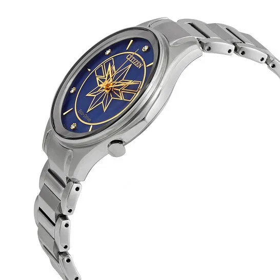 JMS always Watches Original Citizen Captain Marvel EcoDrive Crystal Blue Dial Ladies Watch EM059658W JMS always Watches Original Citizen Captain Marvel EcoDrive Crystal Blue Dial Ladies Watch EM059658W