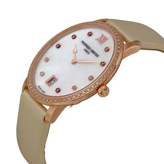 JMS always Watches Original Frederique Constant Slim Line Joaillerie Mother of Pearl Diamond Ladies Watch 220MPW4SD34 JMS always Watches Original Frederique Constant Slim Line Joaillerie Mother of Pearl Diamond Ladies Watch 220MPW4SD34