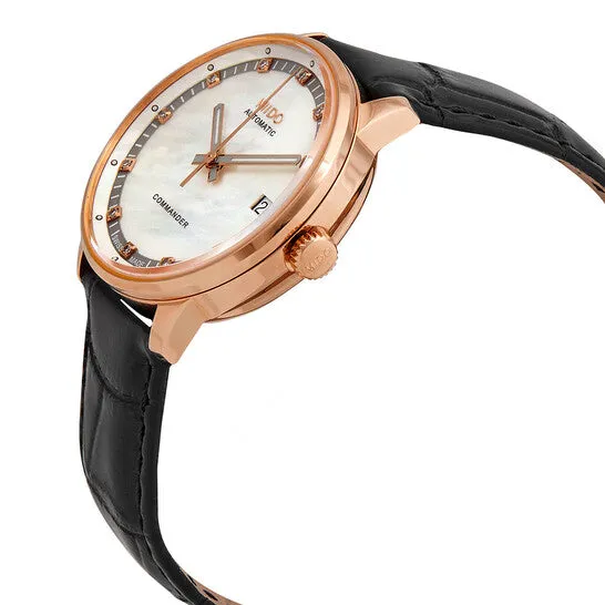 JMS always Watches Original Mido Comander II Automatic Diamond Mother of Pearl Dial Ladies Watch M0162073611680 JMS always Watches Original Mido Comander II Automatic Diamond Mother of Pearl Dial Ladies Watch M0162073611680