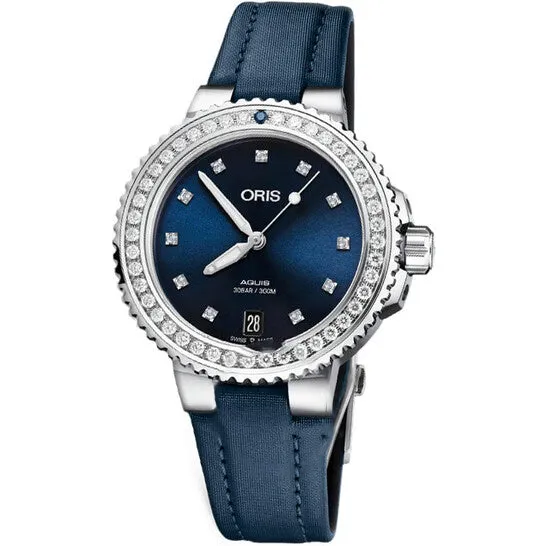 JMS always Watches Original Oris Aquis Automatic Diamond Blue Dial Watch 01 733 7731 499507 5 18 46FC JMS always Watches Original Oris Aquis Automatic Diamond Blue Dial Watch 01 733 7731 499507 5 18 46FC