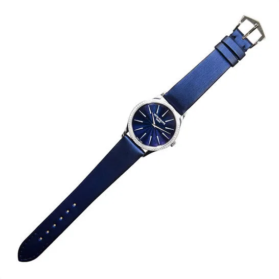 JMS always Watches Original Patek Philippe Calatrava Blue Dial Diamond 18kt White Gold Ladies Watch 4897G001 JMS always Watches Original Patek Philippe Calatrava Blue Dial Diamond 18kt White Gold Ladies Watch 4897G001